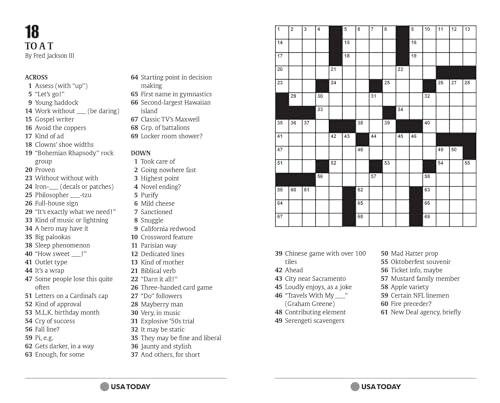 Image of USA TODAY Crossword 2: 200 Puzzles from The Nations No. 1 Newspaper (USA Today Puzzles) (Volume 17)