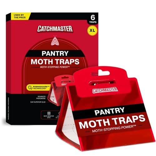 Catchmaster Pantry Moth Traps with Premium Extra Strength Pheromone Technology &ndash; XL...