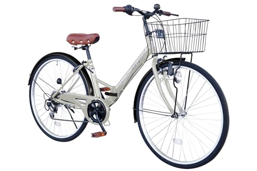 AIJYU CYCLE �܂肽���ݎ��]�� 26�C���` �V�e�B�T�C�N�� �}�}�`���� �V�}�m6�i�M�A �J�S �T�[�N���� �_�C�i�����C�g �t�� [passepied TS26B] (�V���o�[)