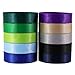 5/8 Inch Wide Solid Color Double Sided Polyester Satin Ribbon 20 Colors X 2 Yard Each Total 40 Yds Per Package