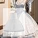 Women Petticoat Skirt Fashion Cosplay Underskirt for Birthday Party Supplies, White, 60cm