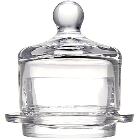 Abbott Collection 27-Antoine Butter Dish, Small Round Dome, Clear Cover