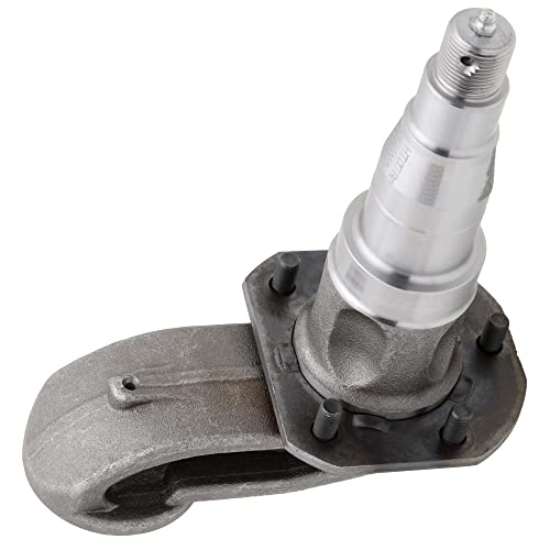 [2-Pack] Sp300 - Spindle #42 E-Z Lube With 5-Bolt Flange, Drop Spindle 4", Stub Diameter 2-1/4", For 5,200-7,000 Lbs Trailer Axles #TOP1