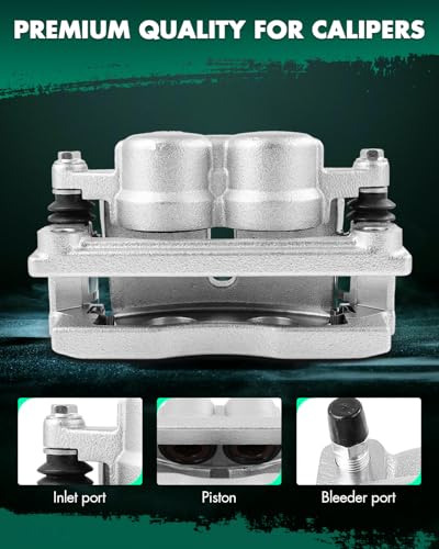 Image of SCITOO 18-B5005A Front Right Disc Brake Caliper w /Bracket Fit For Buick For Rainier 2006-2007,For Chevy For Trailblazer EXT 2006,For GMC For Envoy 2006-2009,For GMC For Envoy XL 2006, Double Pistons