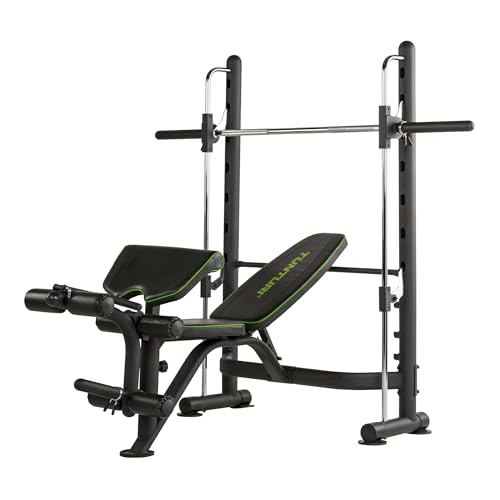 Tunturi Smithmachine SM60 Weight Bench Negative Leg Training Situps Adjustable Barbell Support