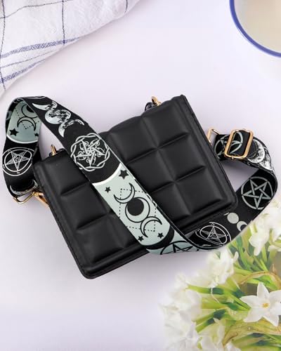 Image of Crossbody Purse Strap for Women Men Girls Boys Mother Girlfriend Gift, Replacement Bag Belt Strap for Purse Handbag Guitar Camera, Adjustable Canvas Wide Shoulder Strap with Golden Hooks