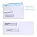 Ohuhu 500 Pack #8 Double Window Envelope SELF SEAL Adhesive Tinted Security Envelopes Quickbooks Check, Business Check, Documents Secure Mailing, 3 5/8