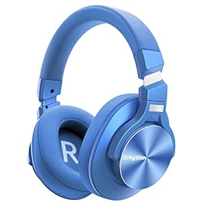 Srhythm NC75 Pro ANC draadloze Bluetooth 5.0-hoofdtelefoon Actieve ruisonderdrukking, over het oor met CVC8.0 hifi-stereomicrofoon, snel opladen, 40 uur werk, voor iPhone, Android, pc