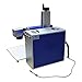 50W Desktop Split Fiber Laser Marking Engraving Machine Engraver Marking Machine Maker for Metal and Non-Metal Material Marking Rotary Axis Include