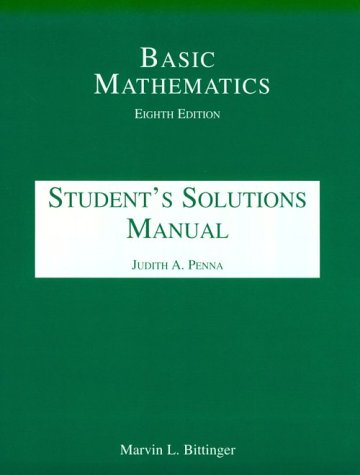 Basic Mathematics Student's Solutions Manual