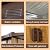 Ataucjin 8' x 10' Metal Outdoor Storage Shed w/Floor Frame, Steel Yard Shed with Design of Lockable Doors, Utility and Tool Storage for Garden, Backyard, Patio, UV Resistant Water-Resistant Coffee