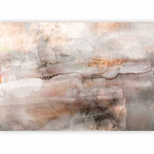 murando - Papier peint panoramique artistique 350x256 cm - Revêtement mural décoration pour chambre salon - Design unique et moderne - Beige marron - Texture d'arrière-plan abstraite f-A-0921-a-a