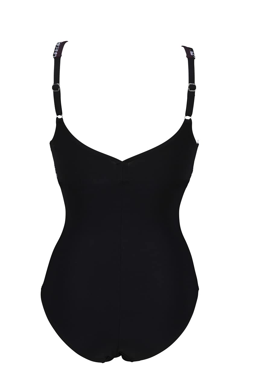 Arena Bañador Zora Wing Back One Piece Black Multi Slips de Bain Femme