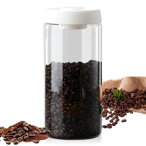 1800 Ml Caja de café con tapa al vacío, caja de caf...