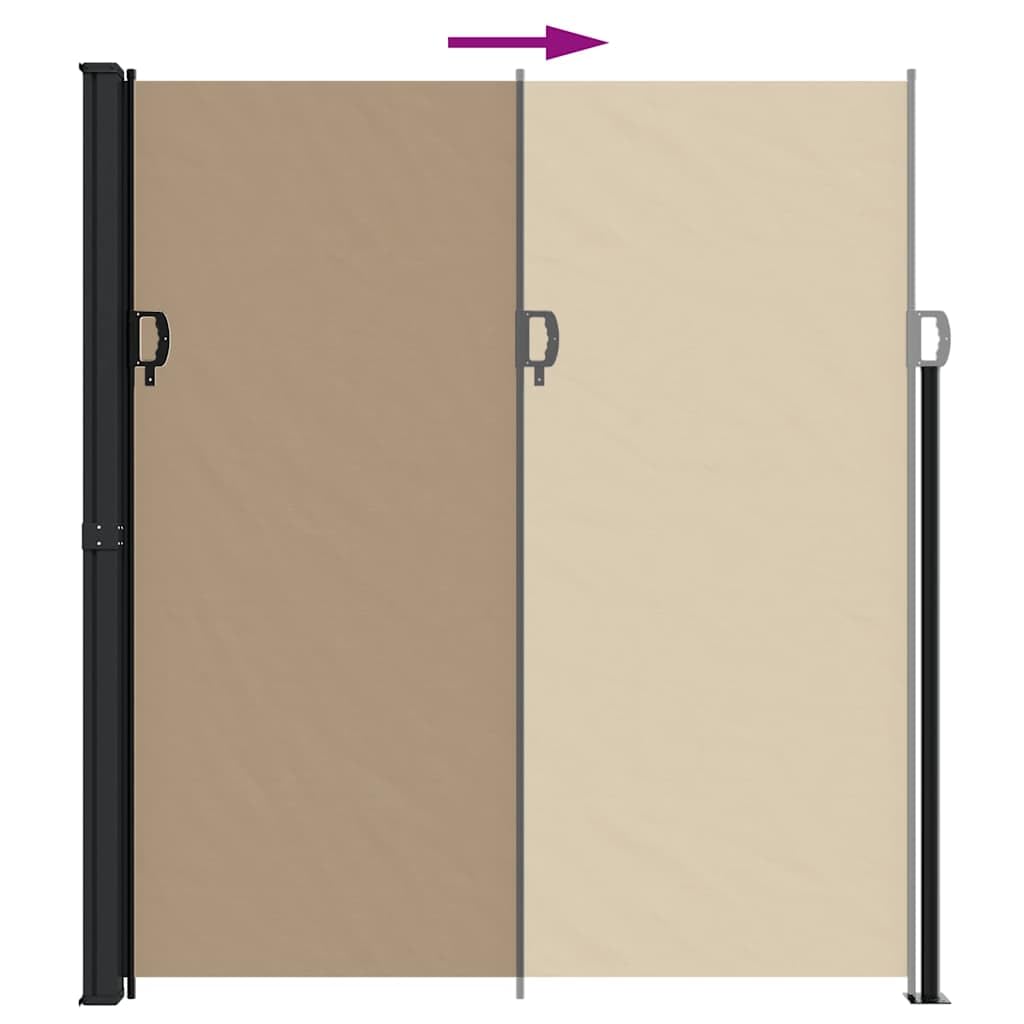 Tenda laterale retrattile talpa 220 x 500 cm, schermo privacy poliestere