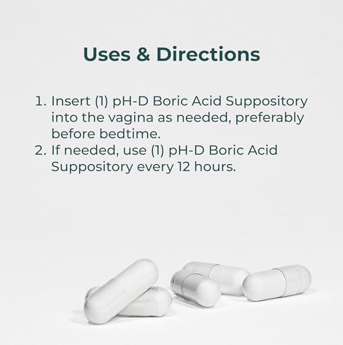 pH-D Feminine Health - Boric Acid Starter Bundle - pH-D Boric Acid Vaginal Suppositories with Vaginal Suppository Applicators - Image 5