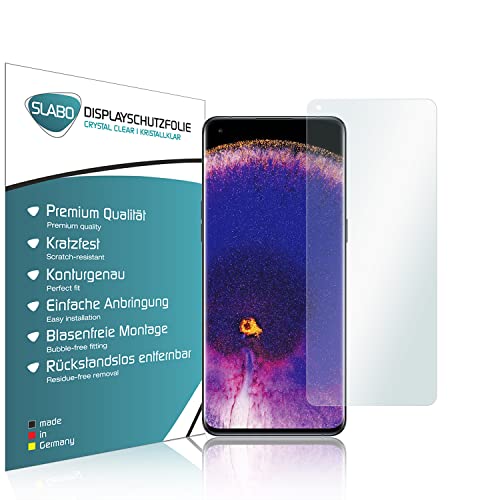 Slabo 4 x Film de Protection d'écran Compatible avec Oppo Find X5 Pro Protection écran Film Ultra Clair