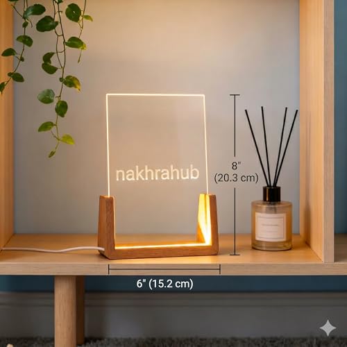 Image of Friendship Day Custom Photo Collage LED Lamp, Personalised Acrylic Night Light for Best Friends, Warm White, Wooden Base, Touch Control, Modern Style (Bestie 5)