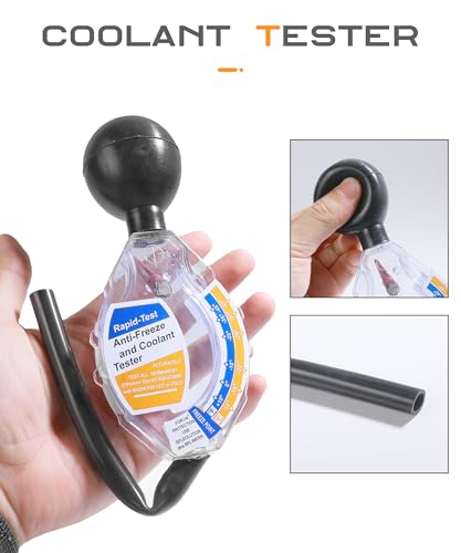 Image of SCUARI Automobile Antifreeze Tester,Coolant Tester,Car Accessories,Antifreeze Tester for Coolant,Automotive Antifreeze Densitometer Freezing Testing Tool,Fit for Testing Hot or Cold Batteries
