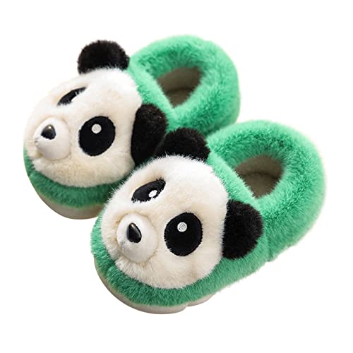 Toddler Kids Plush Panda Bear Bedroom Slippers Cartoon Cotton Memory Foam Comfy House Warm Shoes for Girls Boys3