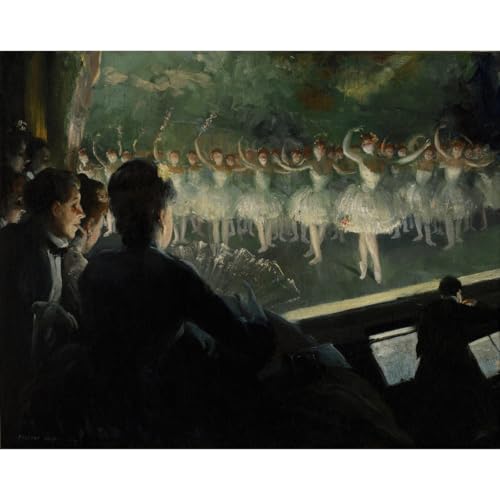 Reproduction toile Everett Shinn Le ballet blanc grand format deco murale salon 76x101 cm