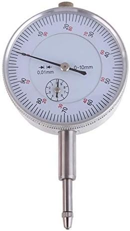 Metric Dial Test Indicator, 0-10mm 0.01 Dial Indicator DTI Clock Gauge Measuring Instrument Tool