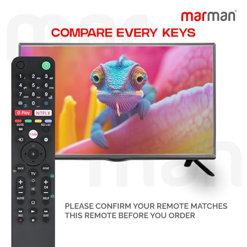 Image of marman Replacement of Sony Tv Remote Bravia Original Model 4K OLED QLED FHD UHD Smart Android Television Without Voice Command But Replicate Exact Feature of Genuine Remote Control