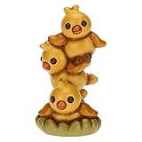 MATERIALI: Ceramica THUN - Gruppo di Pulcini Piccoli - I Classici, Figure - Idea Regalo - Linea Folk - Ceramica - 5,7x5,3x9,9 cm h