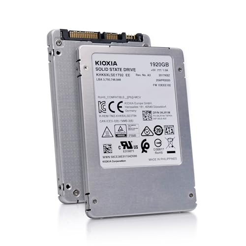 Dell/Kioxia HK6-DC KHK6XLSE1T92 1.92TB SATA 6Gb/s 3D TLC 2.5in Read Intensive Solid State Drive