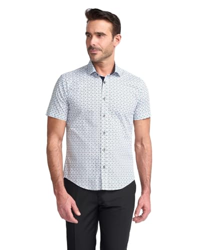 Camisa de manga corta floral para hombre ideal para barbacoas de verano y paseos por la playa