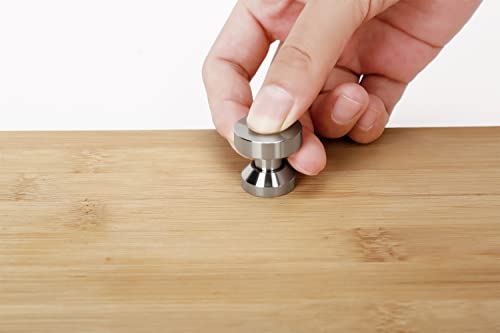(4-Pack) 304 Stainless Steel Solid Cabinet Knobs And Pulls, Drawer Dresser Knobs Handles, Split Design Knobs For Easy Installation Without Drilling. 304 Stainless Steel Solid-Heavy Duty & Very Durable #TOP5