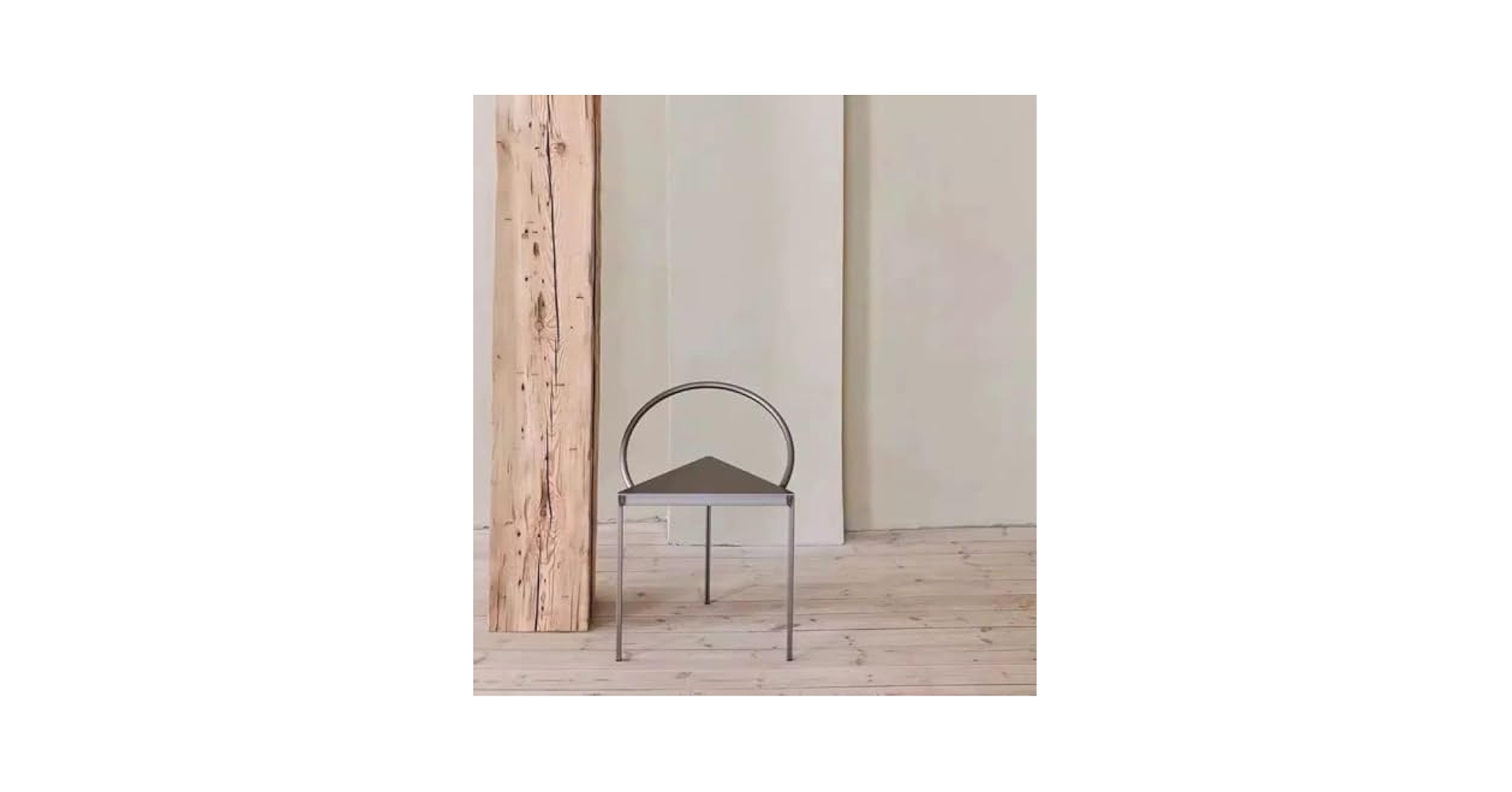 Amazon｜Triangolo Chair ダイニングチェア 椅子 シルバー