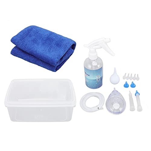 Professional Ear Kits, 500ml Ear Washer Spray Bottle System with Ear Muff, Safe Wax Removal Tool for Home Use, Includes Silicone Tube, Hard Rods, Reusable and