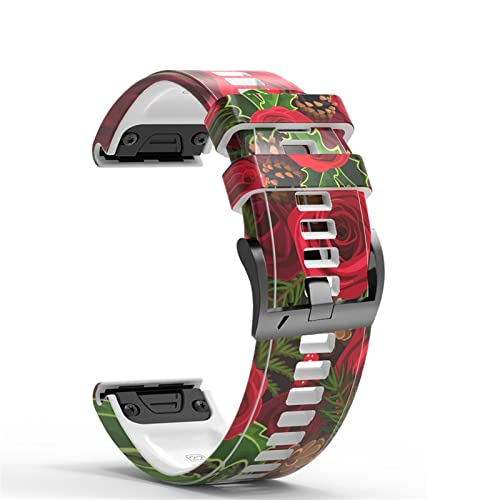 Bracelet silicone 22mm pour Garmin Fenix 5 et 6 connectée