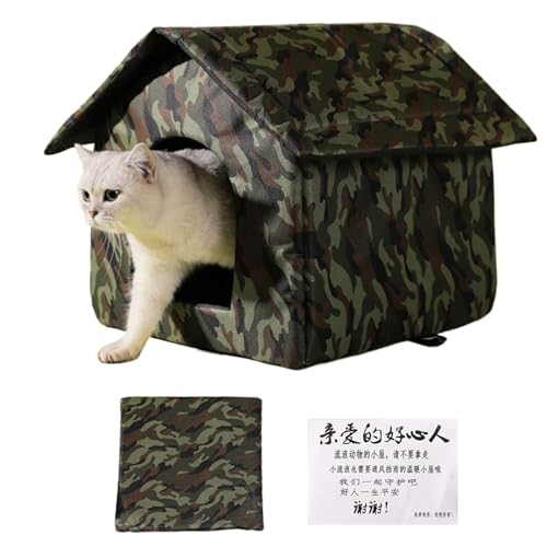 Cuccia Per Gatti Casetta Per Gatti Per Esterni Rifugio Gattis Tendas Impermeabile Per Gattis Randagi Cuccia Per Gatto Da Esterno Tendas Impermeabile Per Animali Domestici Randagi 41x41x33cm