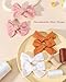 doboi 20PCS 3.6 Inches Baby Girls Linen Hair Bows Clips 10 Colors Fully Lined Hair Barrettes Accessories for Babies Infant Toddlers Kids in Pairs