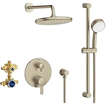 Grohe 29428EN0 Cosmopolitan Pressure Balance Rainshower Set, Brushed Nickel