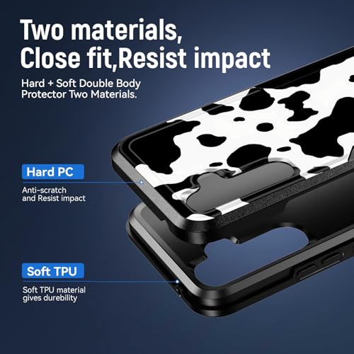 Coque Galaxy S23 FE 5G antichoc imprimé vache protection 6,4 pouces