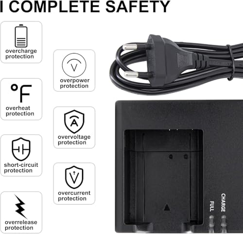 Chargeur batterie Canon LP-E10 pour EOS Rebel 1100D 1300D 2000D LC-E10E - 5