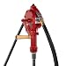 Fill-Rite FR112 Rotary Vane Hand Pump with Discharge Hose, Nozzle Spout, and Suction Pipe