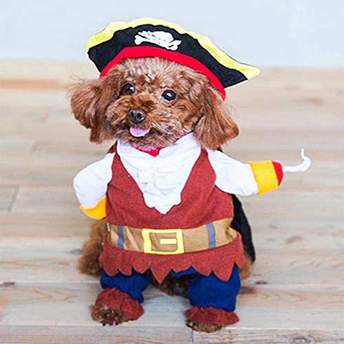 Meihejia Cat Pirate Costumes - Super Cute Pet Pirate Costume For Small Dogs & Cats (Medium) #TOP3
