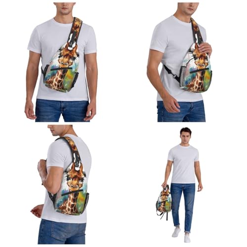 Morrales de Senderismo Tipo Sling para Adultos Negro miniatura 7