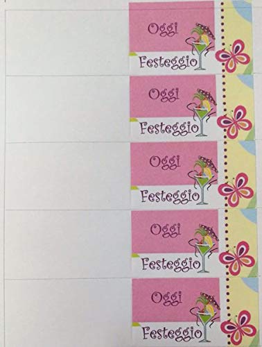 100 PZ Bigliettini bigliettino bomboniera COMPLEANNO