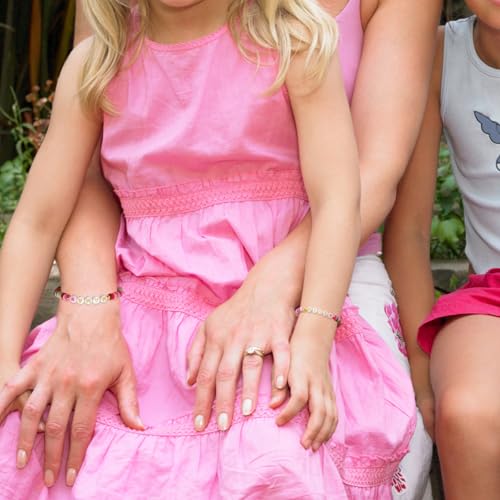 First Day of School Bracelet Back to School Matching HeiShi Bracelets Set Mommy and Me Bracelets Kindergarten 1st Grade 2nd Grade Pre-K Stretch Bracelet2