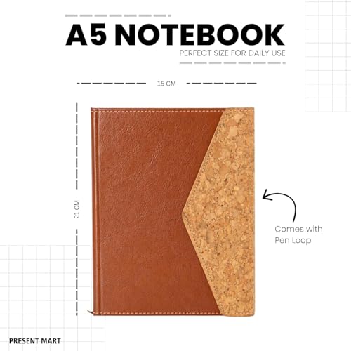 Image of 4 in 1 EcoPouch Diary Gift Set | 3-Fold Notebook | Cork Pen | Keychain | Sticky Notes in Canvas Pouch | Premium Corporate Gift Set | Gift Set for Men and Women