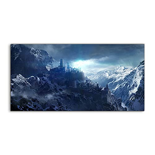 Photo murale acrylique salon design chic - Évadez-vous avec le décor Snow Castle Mountains