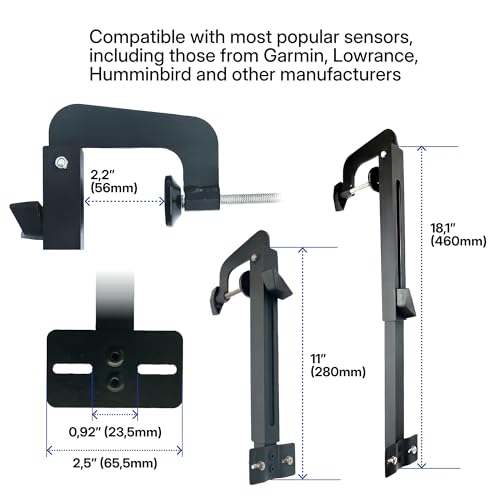 Image of Transducer Bracket Mount Portable with C-Clamp