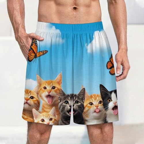 Mens Lounge Pajama Bottom Soft Comfy Sleep Pajama Short Elastic Waistband Breathable Pjs Pants2