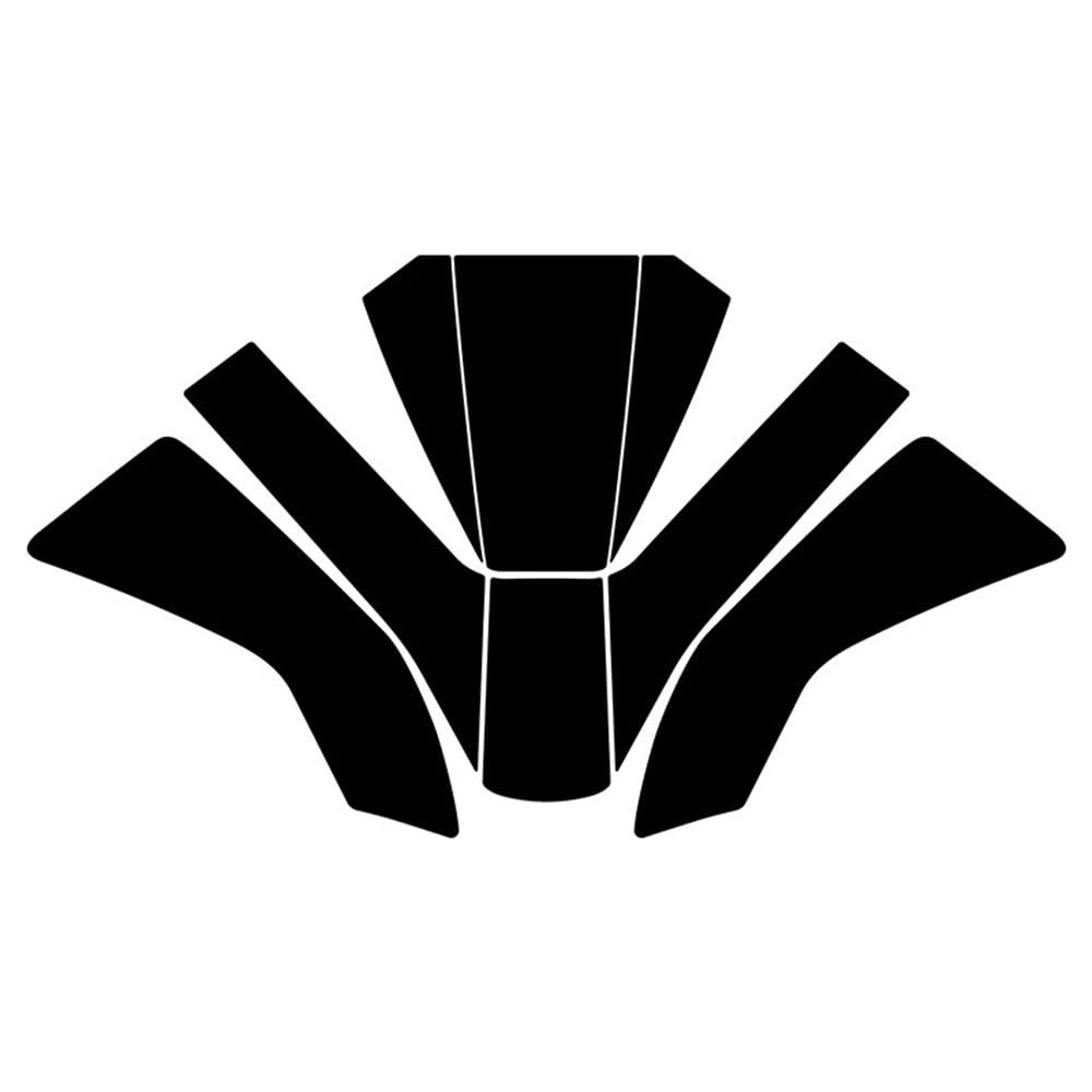 Autocollant protection réservoir moto QJMOTO OAO noir grip