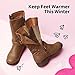 DREAM PAIRS Girls Faux Fur Lining Knee High Winter Motorcycle Riding Boots Toddler/Little Kid/Big Kid,Size 1 Little Kid,Tan,KNICE